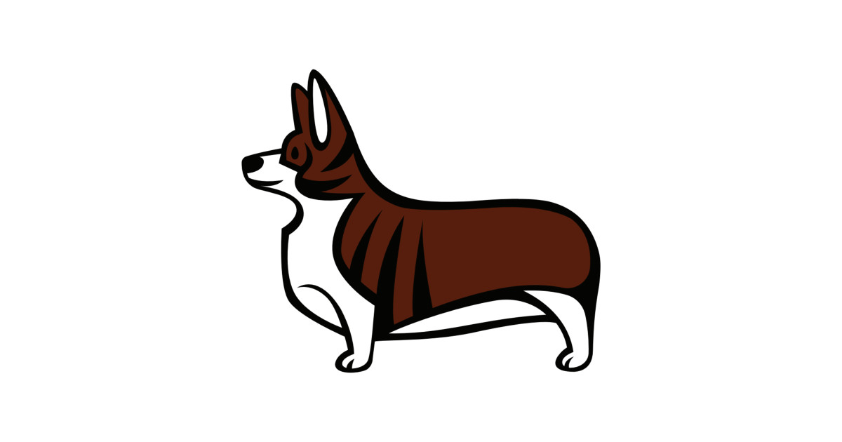 1200x630 Dog Profile Corgi Breed Drawing