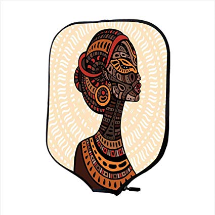 425x425 Neoprene Pickleball Paddle Racket Cover Case, African