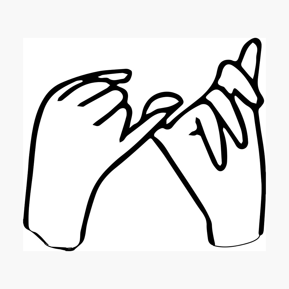 1000x1000 Pinkie Promise Photographic Print