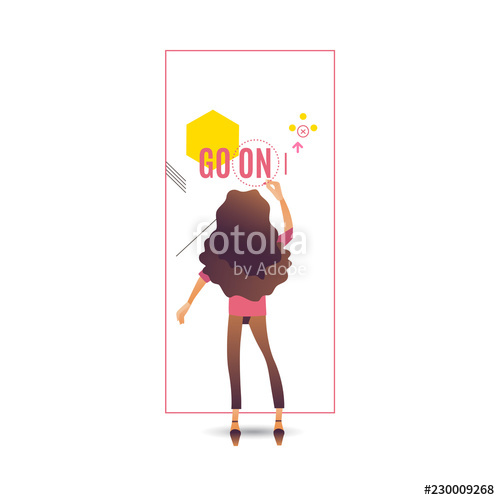 500x500 Vector Illustration Of Development And Promotion Of Business