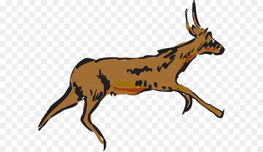 900x520 Antelope, Drawing, Deer, Transparent Png Image Clipart Free Download