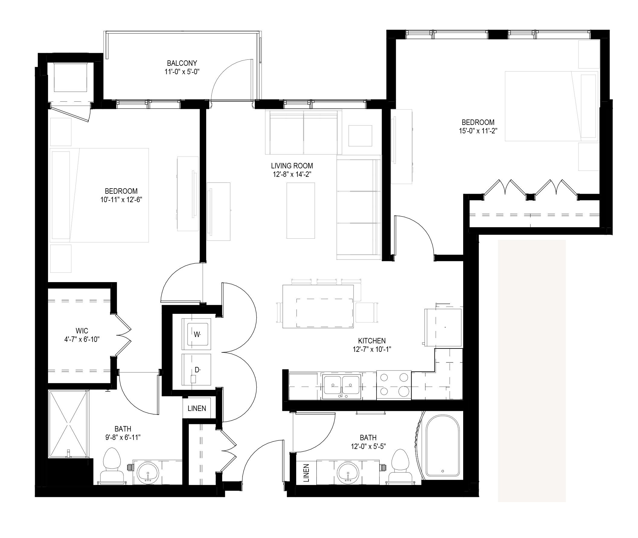 2113x1783 Floor Plans Of Grand Central Flats In Columbia Heights, Mn