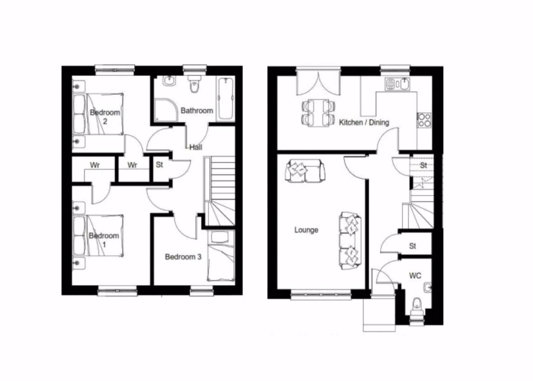 1073x768 house for sale in forfar strathmore fields, plot turfbeg