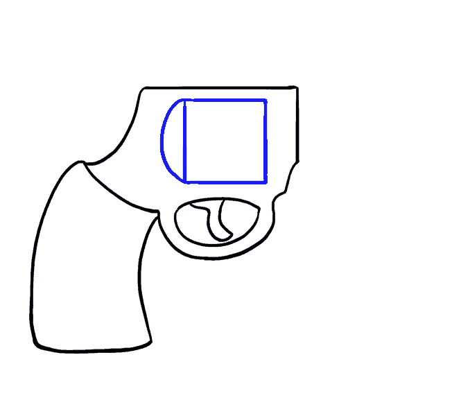 678x600 How To Draw A Cartoon Revolver In A Few Easy Steps Easy Drawing