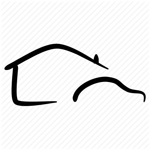 512x512 Assets, Car, Drawing, Hand Drawn, House, Property, Sketching Icon