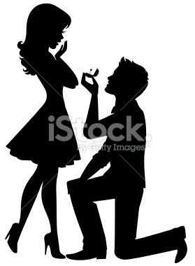 279x380 A Man Proposing To A Woman Images Are Solid Shapes And Man