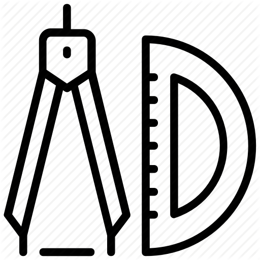 512x512 Compass Drawing, Designing Tools, Divider, Geometry Tools