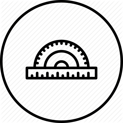 512x512 Crafting, Degree, Instrument, Measuring, Protractor, Ruler, Scale Icon