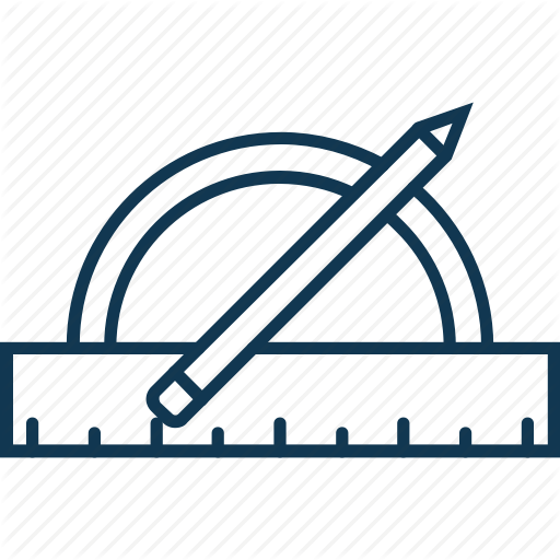 512x512 Degree Square, Drawing Equipment, Pencil, Protractor, Ruler