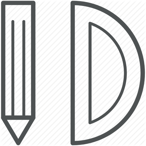 512x512 Drawing, Education, Geometry, Maths, Measuring Tools, Pencil