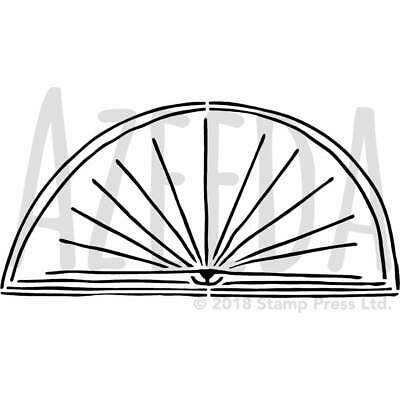 400x400 Large 'protractor' Wall Stencil Template