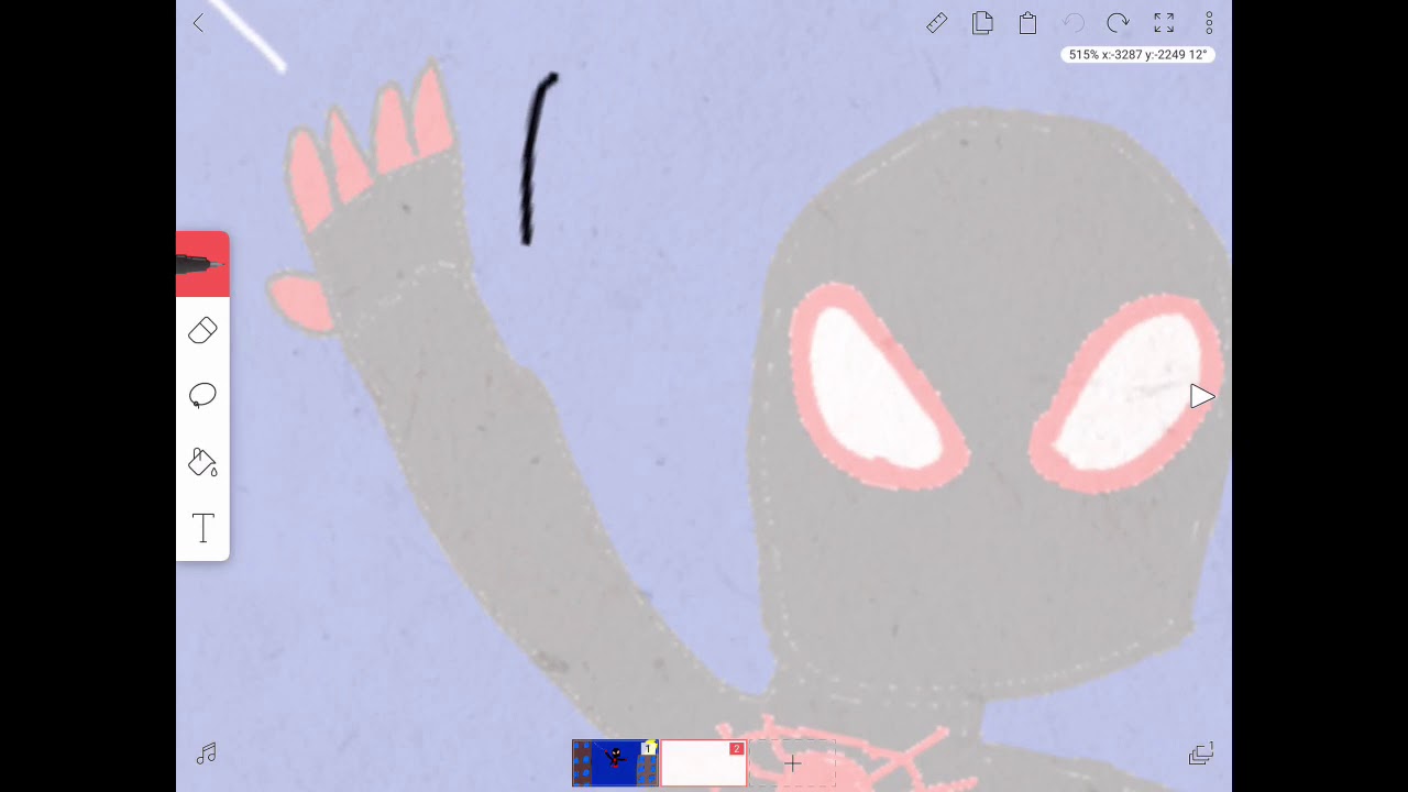 1280x720 miles morales spiderman and spiderman paired drawing
