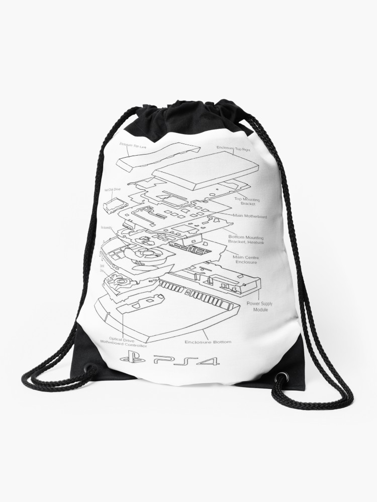 750x1000 Dissected Drawing Drawstring Bag