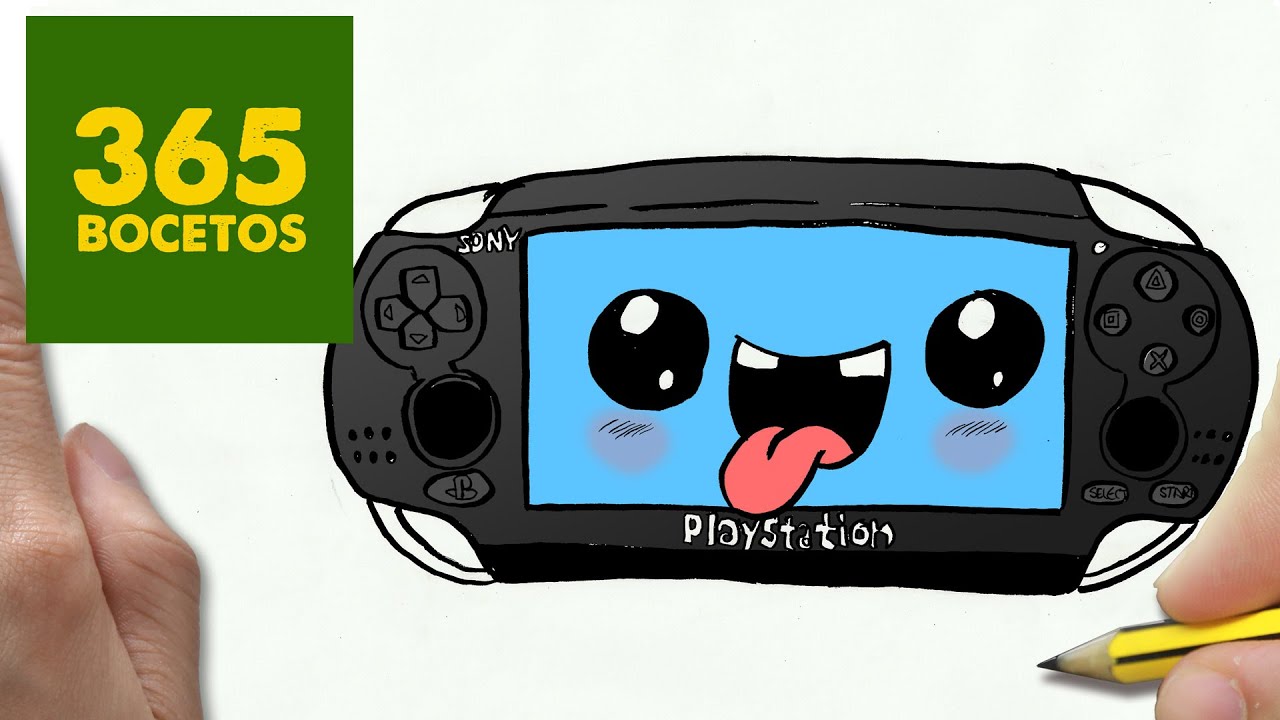 1280x720 como dibujar psp vita kawaii paso a paso