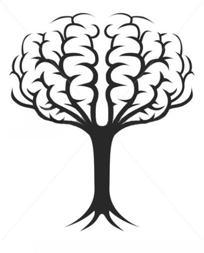 409x508 Illustration Of A Tree Growing In The Shape Of A Brain Drawings