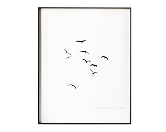 340x270 Birds Drawing Etsy