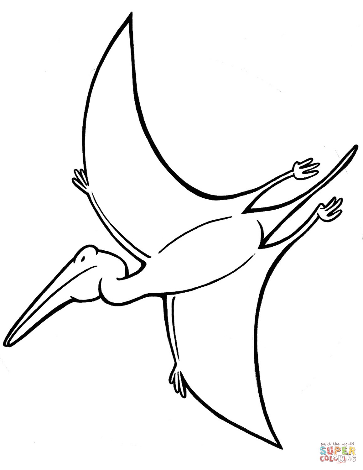 1159x1500 Pterodactyl Coloring Pages