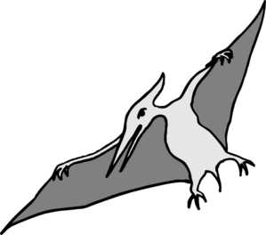 299x264 Simple Pterodactyl Art Clip Art
