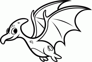 302x205 How To Draw A Pterodactyl For Kids Step Christmas Ideas