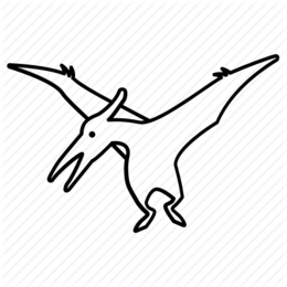 260x260 Download Coloring Book Clipart Coloring Book Pterodactyl Drawing