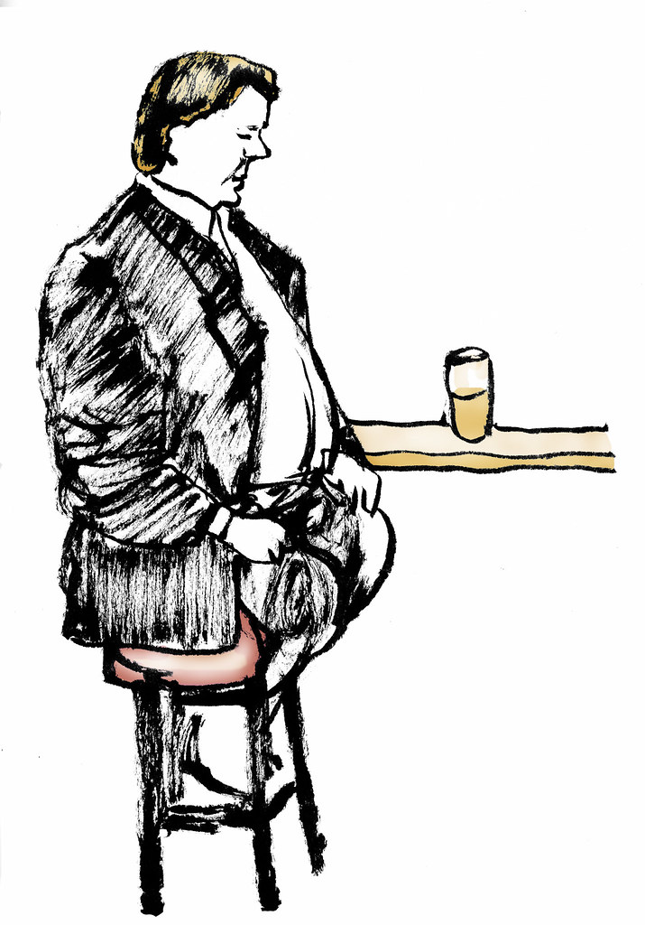 715x1024 Man On A Bar Stool This Man Was In My Local Pub Balanced