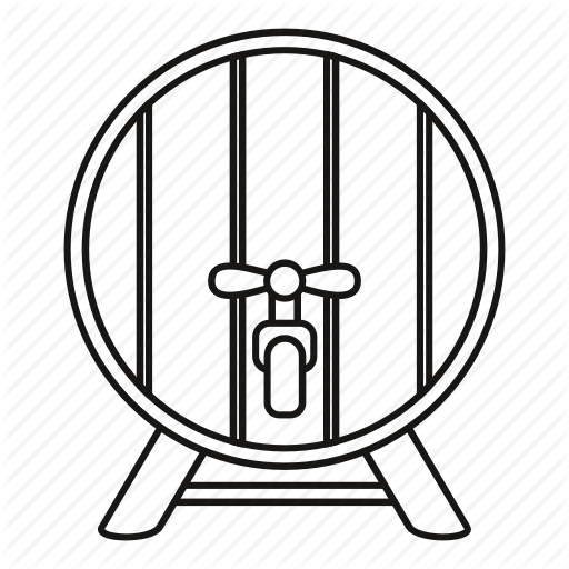 512x512 Badge, Barrel, Beer, Line, Outline, Pub, Vintage Icon