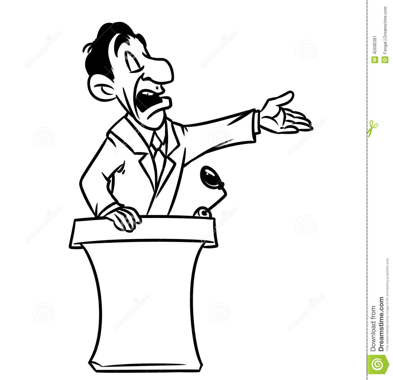 1345x1300 Speaker Drawing Podium For Free Download