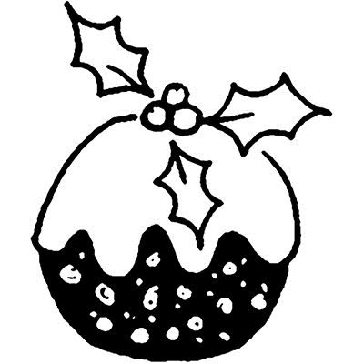 400x400 The English Stamp Company Christmas Pudding
