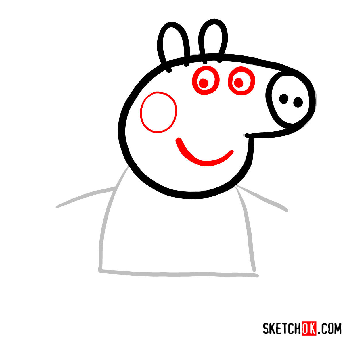 1200x1200 How To Draw Peppa Pig In The Mud Puddle