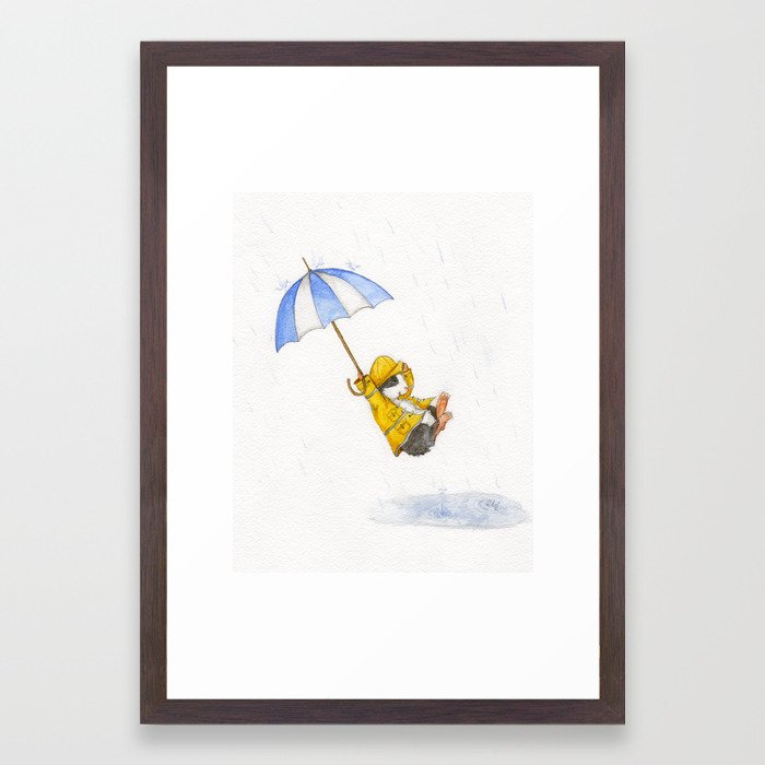700x700 Puddle Jumping Framed Art Print