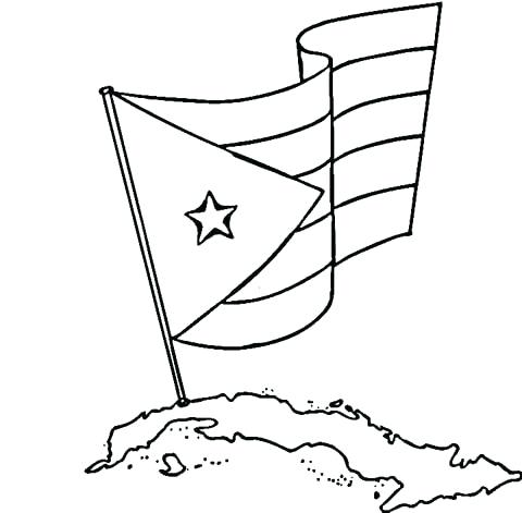 480x471 Puerto Rican Flag Coloring
