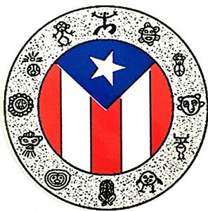 296x300 Taino Drawings Wheel With Puerto Rican Flag Car Sticker Decal Ebay