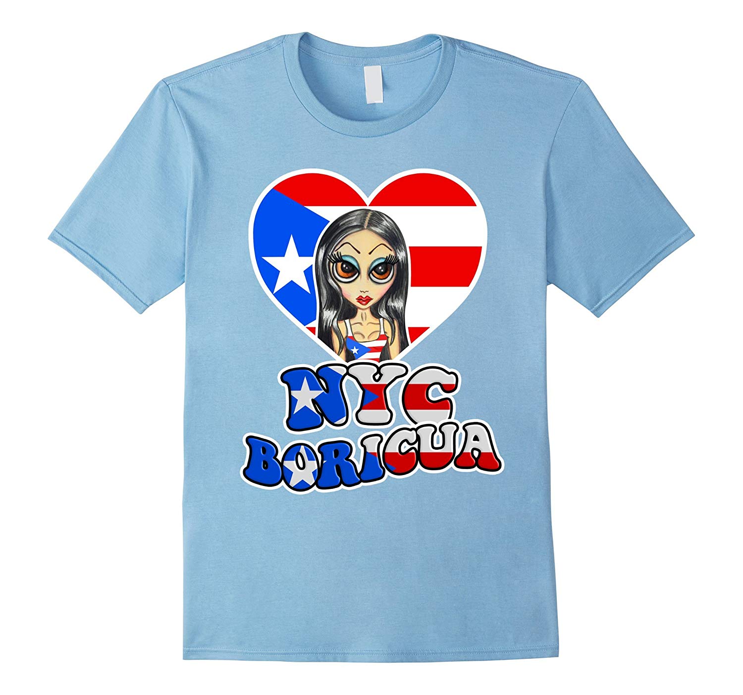 1500x1403 Nyc Boricua Cute Girl Drawing Puerto Rican Day Parade Tee Cd