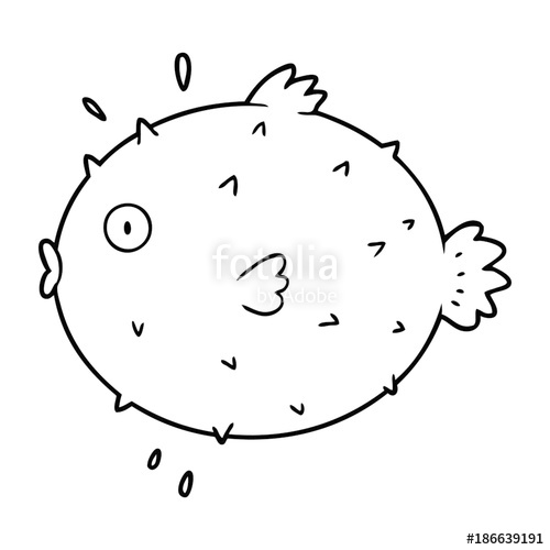 500x500 Cartoon Puffer Fish Stock Image And Royalty Free Vector