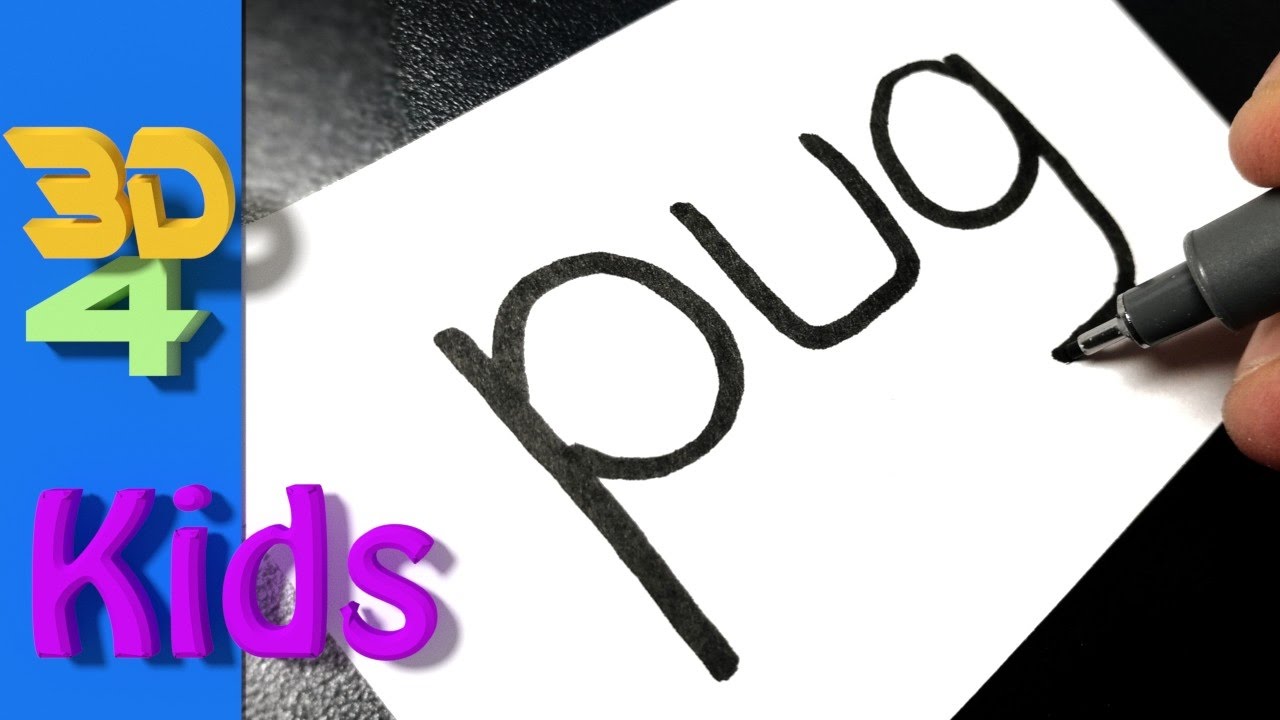 1280x720 turn word into cartoon drawing very easy ! pug wordtoon