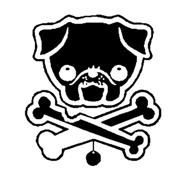 640x640 Pug Dog Lovely Personality Decal I Love Cat Socks