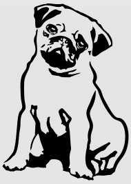 190x267 pug dog panoramic enamel mug spreadshirt