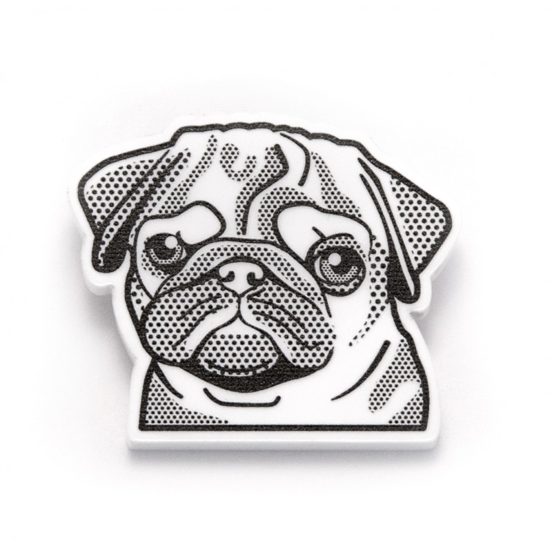 800x800 Pug Dog Brooch