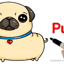 250x250 Pug Drawing Black And White A Face Easy Step To Tumblr