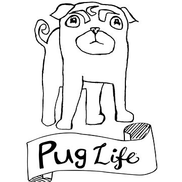 360x360 Pug Life White T Shirt
