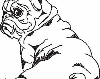 340x270 Pug Sketch Etsy