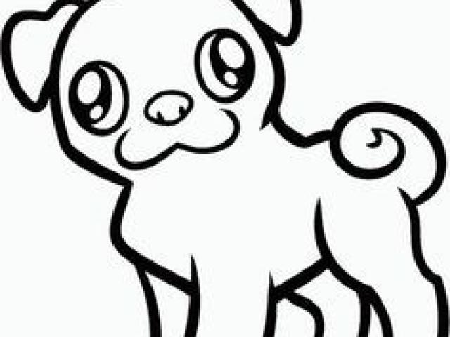 640x480 Free Drawn Pug, Download Free Clip Art