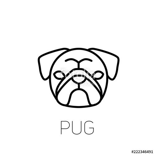 Adorable Simple Easy Pug Drawing - l2sanpiero