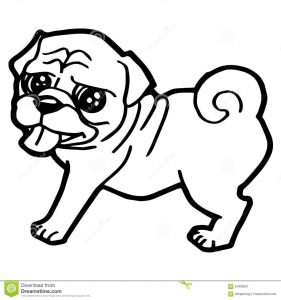 281x300 Pug Puppy Coloring Pages Marvelous Fabulous Cute With Within