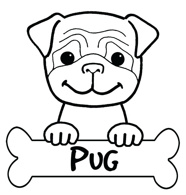 736x773 coloring pages of pugs a free dog coloring pages and pugs coloring