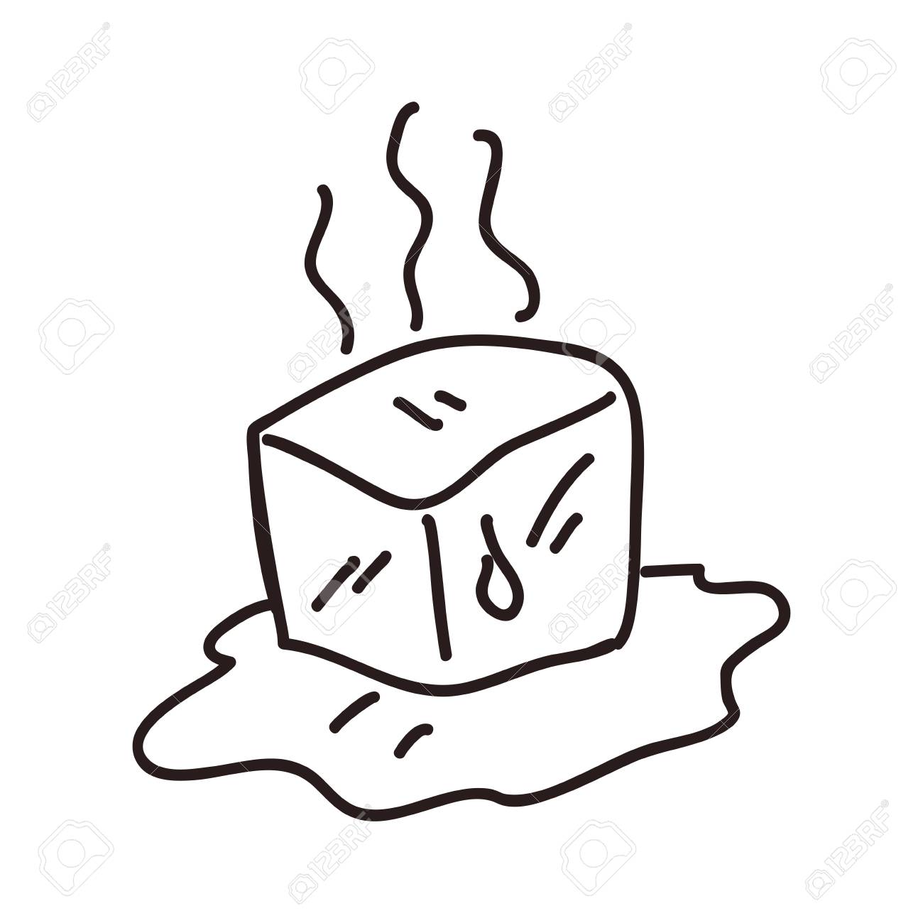 1300x1300 Huge Collection Of 'melting Ice Cube Drawing' Download More Than
