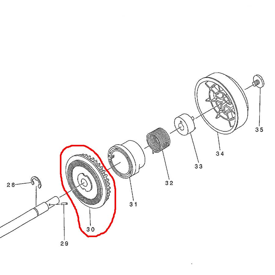 900x900 ando sewing machine motor pulley