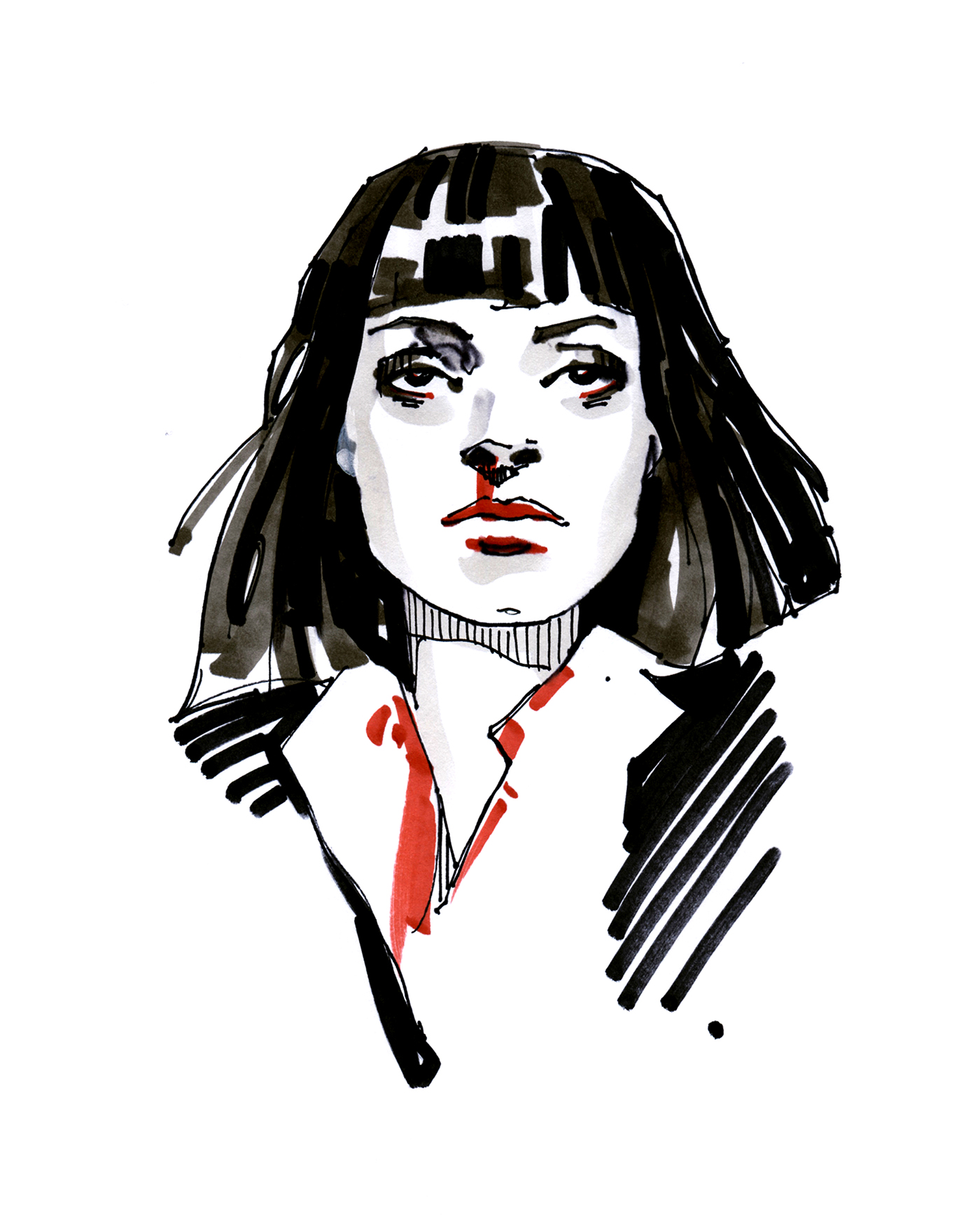 Pulp Fiction Drawing | Free download on ClipArtMag