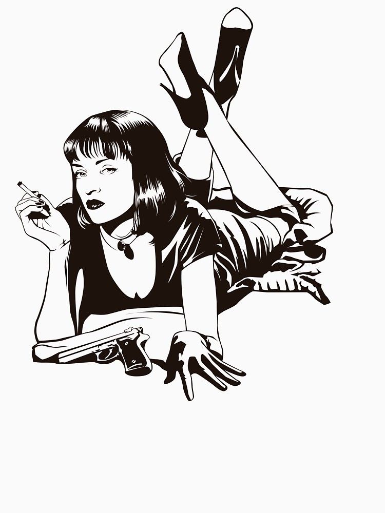 Pulp Fiction Drawing | Free download on ClipArtMag