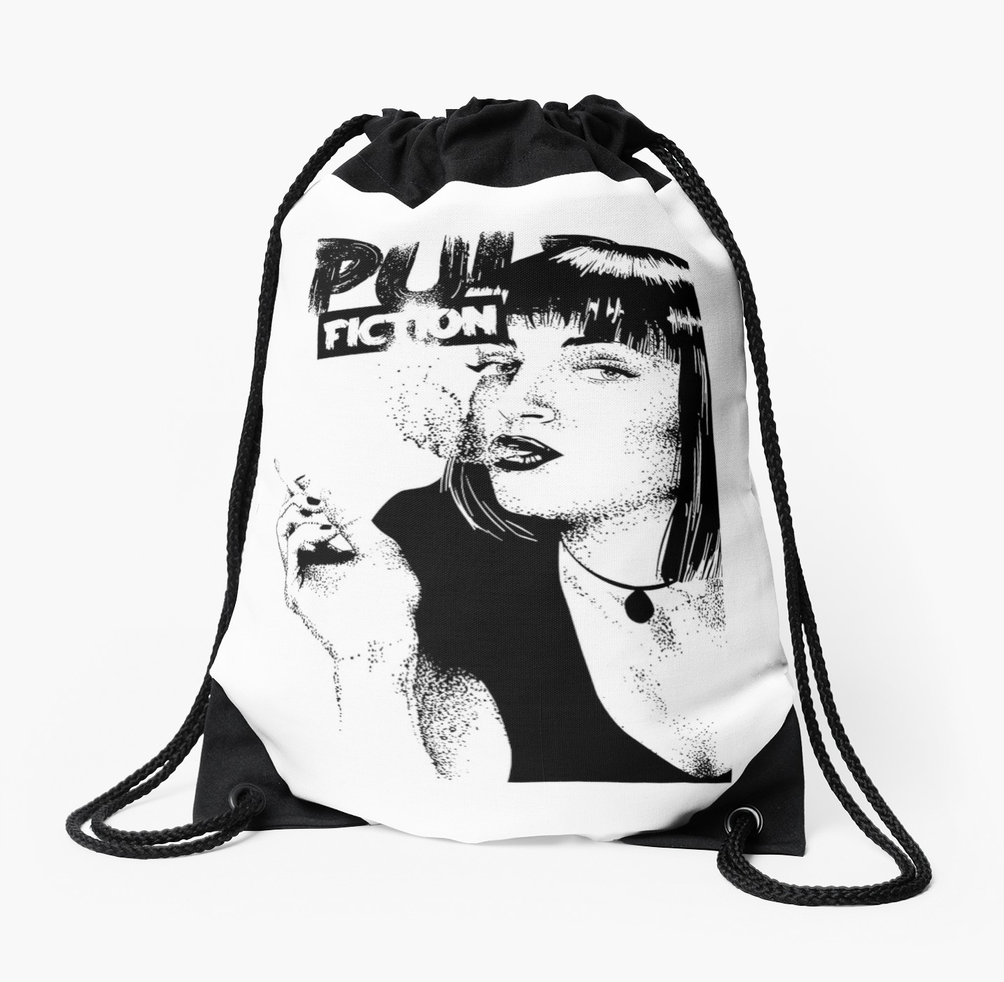 1435x1404 A Series Of Pulp Fiction Drawstring Bag